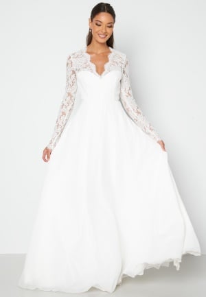 Bubbleroom Occasion Kate lace gown White 42